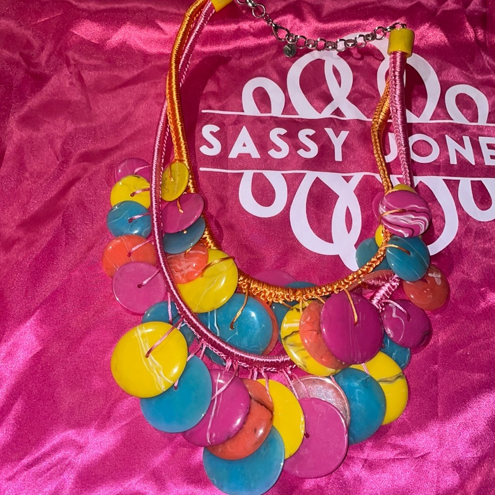 Sassy Jones colorful necklace